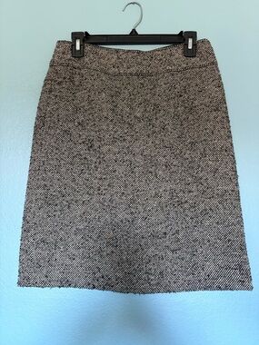 Banana Republic Black & White Tweed Pencil Skirt